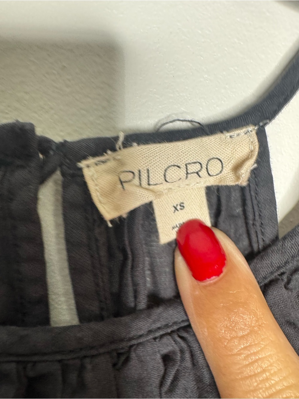 Pilcro Smocked Sleeveless babydoll ruffle Top boho witchy western summer casual - Picture 9 of 9